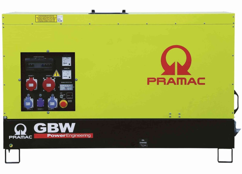 Дизельный генератор Pramac GBW 15 Y в кожухе