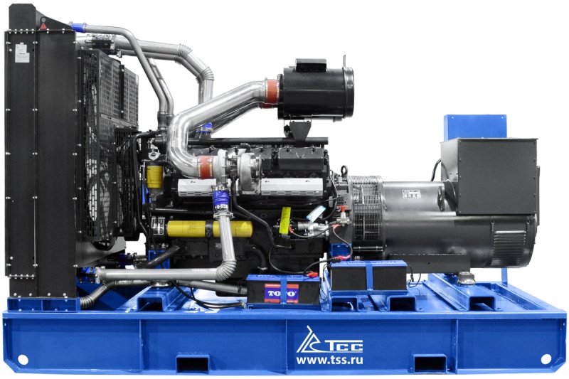 Дизельный генератор ТСС АД-550С-Т400 в погодозащитном кожухе с АВР